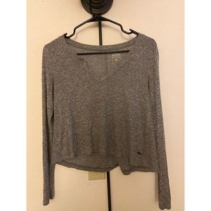 Notched Flowy Long Sleeve